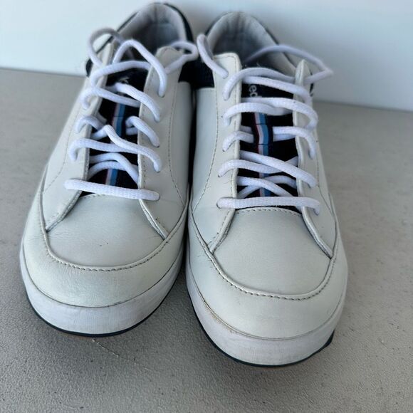 Ladies Size 9 Keds Rebel White Leather Sneaker Workout Casual - Picture 3 of 8